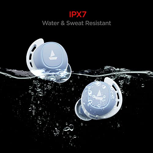 Image of boAt Airdopes 441 Bluetooth Truly Wireless In Ear Earbuds With Mic With Up To 30H Total Playback Iwp Technology Immersive Audioipx7 Water Resistance Super Touch Controls Secure Sports Fit(Mint Purple)