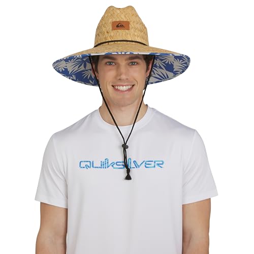 Image of Quiksilver Men's Wide Brim Outdoor Lifeguard Straw Sun Hat