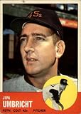 1963 Topps Baseball Series 2#99 Jim Umbricht Houston Colt .45's Set Break 1 (Scans show ACTUAL Card Front and Back)