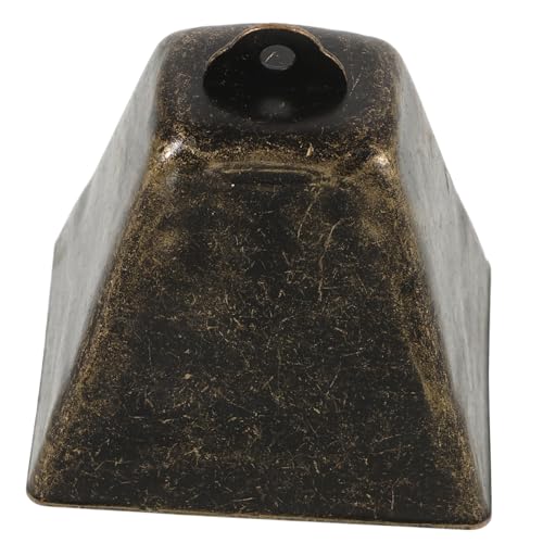 Kisangel Retro Square Metal Cow Bell Dog Collar Bell Noise Maker Pet Identification Vintage Decor