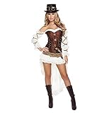 Roma Costume Women's 7 Piece Sexy Steampunk Babe