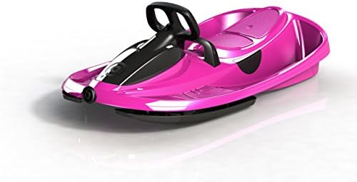 Gizmo Riders Stratos Snow Sled for Kids 2 Person Steerable Snow Bobsled, Kids Sled, Toddler Sled for Ages 3 and Up, Plastic Sled with Brake & Anti-Slip Seat, Racing Sleds for Kids, Holds 250 lbs