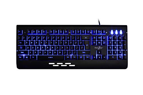 Image of Redgear Blaze 7 Colour Backlit Wired Gaming Keyboard with Full Aluminium Body Windows Key Lock
