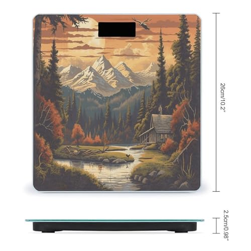 Báscula Digital para Baño con Pantalla LCD y Vidrio Templado miniatura 2