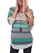 HUHHRRY Womens Color Block Blouse Short Sleeve Casual Tee Shirts Tunic Tops