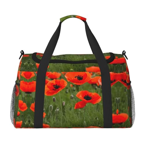 Sac de voyage pliable coquelicot idéal pour vos vacances en famille