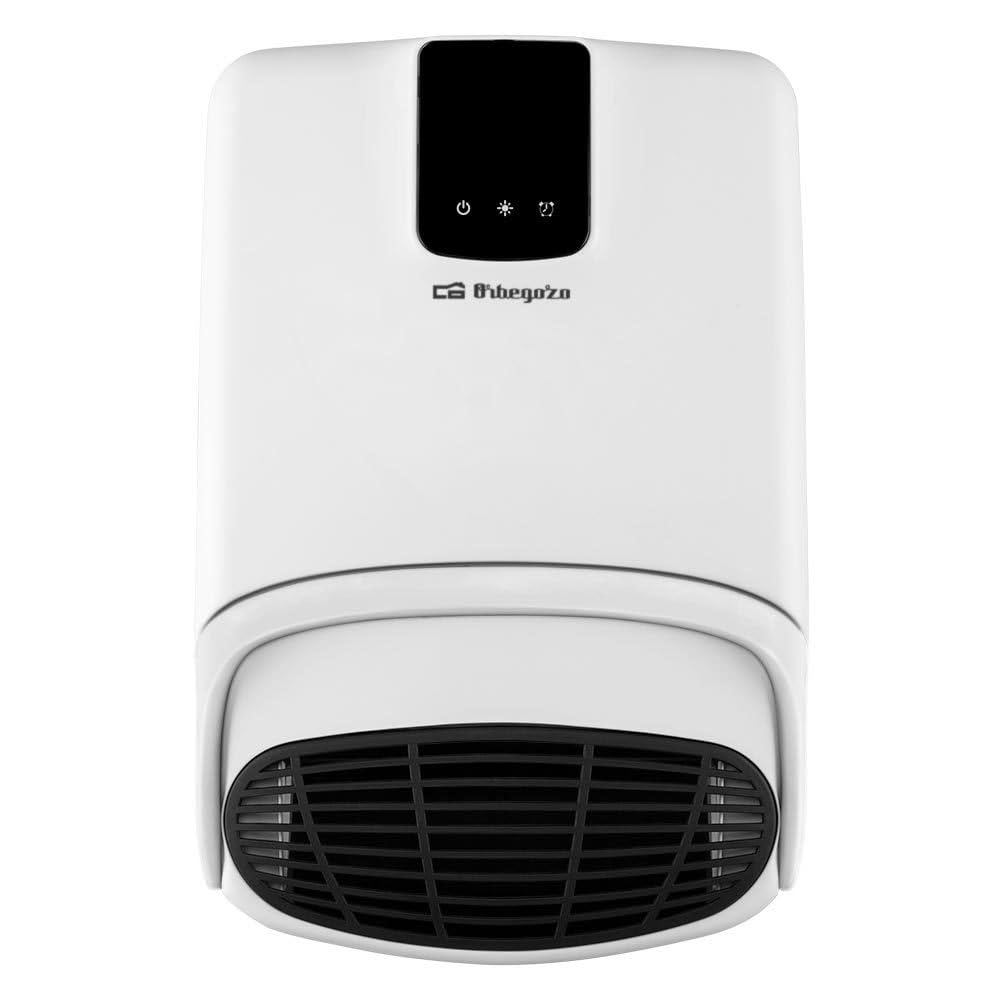 Orbegozo FB 2200 - Calefactor para baño, Accesorio Toalla, Programable, Termostato digital, 2 niveles de potencia, IP-23, Protección Sobrecalentamiento, 2000 W