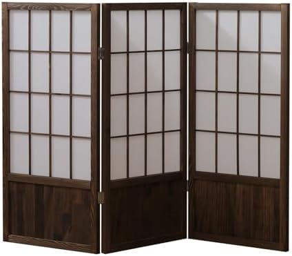 Folding Privacy Room Divider, Freestanding Wood Partition Screen for Enhanced Privacy in Home, Classroom, Office, and Studio