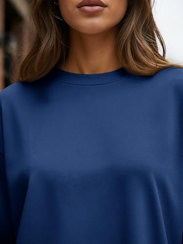 Image of Trendy Queen Womens Oversized Long Sleeve Shirts Fall Tops 2026 Basic Tees