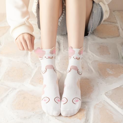 Funny Animal Socks for Women - Cute Dog and Cat Socks, Colorful Novelty Funny Socks for Animal Lover