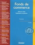  Fonds de commerce: Achat et vente, exploitation et gérance