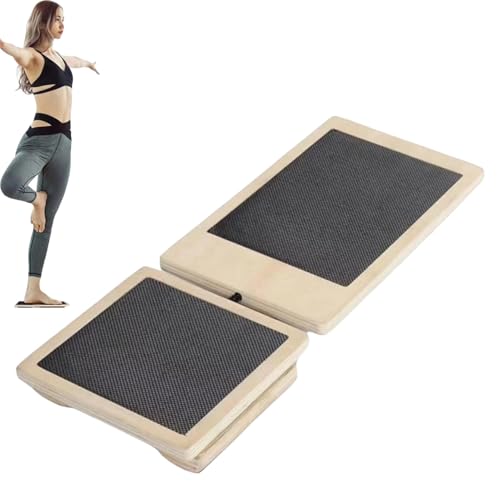 Single Foot Balance Board - Single Leg Balance Board, Wooden Foot Strengthener Trainer, Ankle Stabilizer for Sprained Ankle, Stability Exercises, Posture Correction, Balance Training