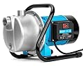BOMGIE 1.5HP Portable Water Transfer Garden Pump,1200GPH Shallow Jet Well Pump,Draining Irrigation Lawn Fountain Booster Pump for Water Removal