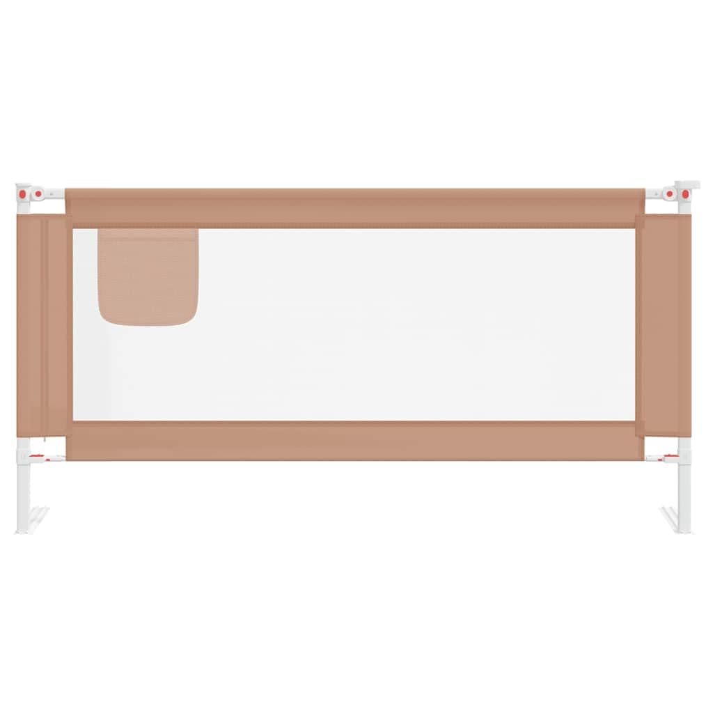 Generisch Kleinkind-Bettschutzgitter Taupe 180x25 cm Stoff,Baby & Kleinkind,Babysicherheit,Baby-Bettschutzgitter,10222