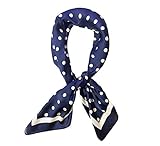 JERLA Women's satin square silk like scarf Fashion pattern large hair scarf wrap headscarf 35' x 35'...