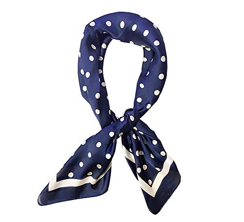 JERLA Women's satin square silk like scarf Fashion pattern large hair scarf wrap headscarf 35