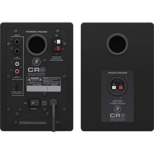 Mackie Cr3 3" Woofer Creative Reference Multimedia Monitors (Pair) With Focusrite Scarlett Solo 3Rd Gen Usb Audio Interface & 1/4" Phone Male Unbalanced Cable Bundle #TOP4