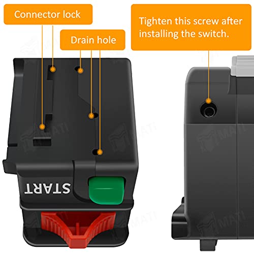 Mati Left Start Engine Run Off Headlight HI LO Off Handlebar Switch for Polaris Predator 500 Outlaw 450 Outlaw 500 Outlaw 525 4011442 4011387 4010594
