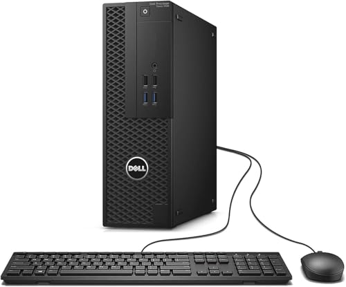 Dell Precision Tower 3420 SFF Computadora de escritorio, Intel Core i7 6700, 8 GB RAM, SSD de 256 GB, Wi Fi, Bluetooth, teclado QWERTY americano, Windows 11 Pro (reacondicionado)