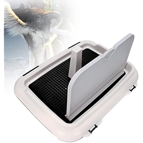 Dog Toilet Pad, Dog Potty Tray Dog Toilet with 1 X Wall for Dog Toilet(black) Cover