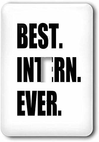 3dRose lsp_185007_1 Best Intern Ever - fun appreciation gift for internship job - funny - Single Toggle Switch image 2