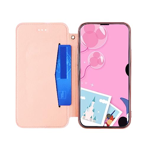 iphone 15Plus スマホケース 手帳型 ワイヤレス おしゃれ 薄型 押し型のネズミ マグネットなし iphone 15Plus 手帳型携帯ケース 背面クリア 素敵なデザイン 財布型ケース iphone 15Plus 手帳型レザーケース 薄型 軽量 キラキラ シンプル カード収納付き さわやか 女性 大人 彼女に 高校生 ピンク