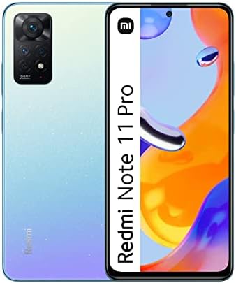 Xiaomi Redmi Note 11 Pro 5G - Smartphone 6+128GB, 6.67 120Hz FHD+ AMOLED DotDisplay, Snapdragon 695, 108MP+8MP+2MP AI Triple Camera, 5000mAh, Graphite Gray (UK Version + 2 Years Warranty)