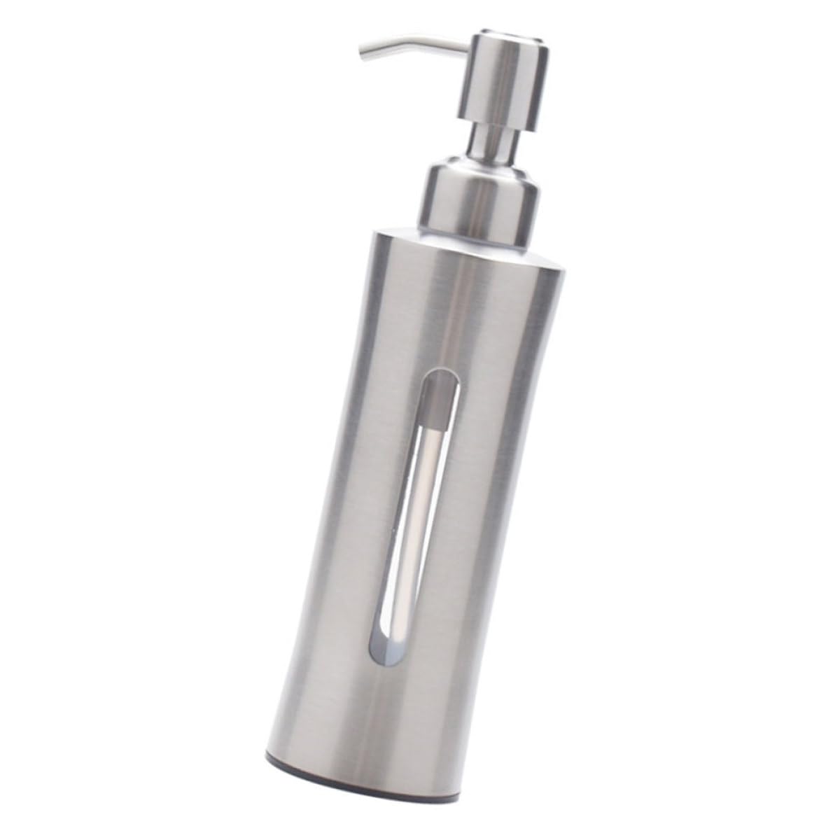Dispenser di Sapone in Acciaio Inox 304 Pompa a Pressione, Bottiglia Visibile da Bagno e Cucina, Erogatore di Lozione per Mani e Bagnoschiuma, Uso Quotidiano Multifunzionale