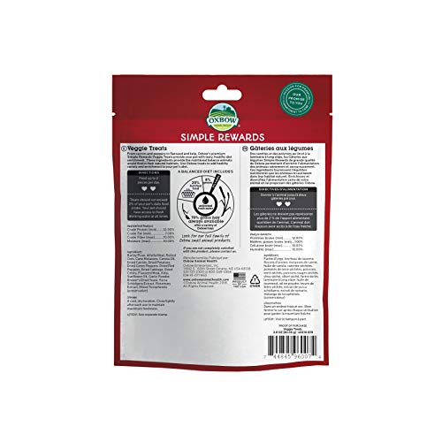 Oxbow Simple Rewards Veggie And Hay Blend Treats For Rabbits, Guinea Pigs, Chinchillas, And Small Pets #TOP1