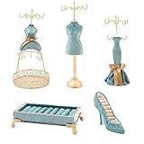 Neue große Retro europäischen Pfau blau Harz Schmuck Rack Display Rack Hochzeitsgeschenk Fenster Display.