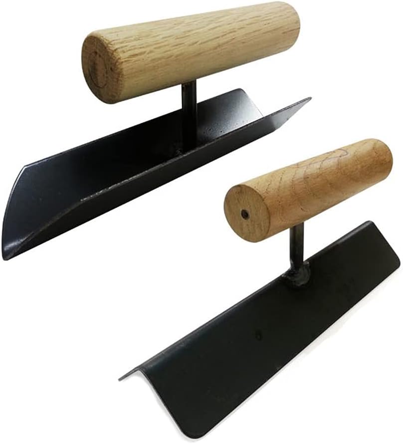 A pair of inner and outer corner Plastering Trowel tools, inner corner trowel, wall corner plastering tool, outer corner trowel,Plastering Finishing Trowel, with Plastic Handle