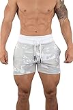 YoungLA Bodybuilding Shorts for Men | Classic Weight Lifting Shorts | Gym Workout | with Pockets 126