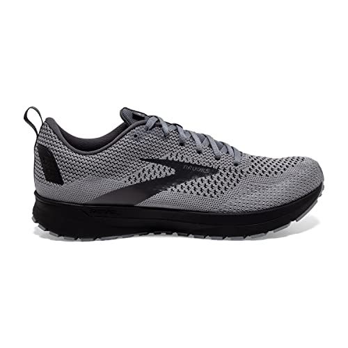 Brooks Men's Revel 4 Running Shoe - Grey/Blackened Pearl/Black - 9.5 #TOP1