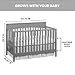 Oxford Baby Harper 4-in-1 Convertible Crib, Dove Gray, GreenGuard Gold Certified