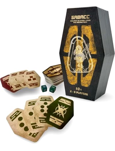 Galaxys Edge Sabacc Card Game 62 Cards 2 Dice Instructions 2-8 Players