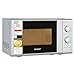 Produktbild Exquisit Mikrowelle 20L, 1000 Watt Grill, 700 Watt, Einfache Bedienung, 25,5cm Drehteller, 5 Leistungsstufen, Timer, Auftaufunktion, 2 Drehregler, MW 802G silber