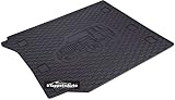 Alfombrillas a medida para maletero de coche de goma auténtica inodora, color negro. Peso aproximado de 4 kg