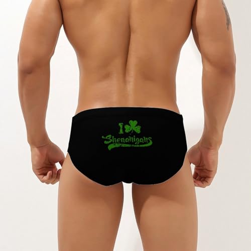 I Shamrock Shenanigans Mens Swim Briefs Bikini Sexy Low Rise Trunks Swimsuit Bathing Suit Beach2