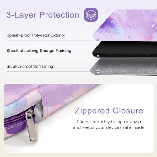 Image of TiMOVO 13 Inch Tablet Sleeve with Shoulder Strap, Purple
