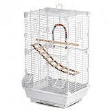 Craftsboys Basic Bird Cage, 24.8inch Parrot Cage (24.8' x 14.6' x 11'),Bird Cage with Ladder, Horizontal Bar...
