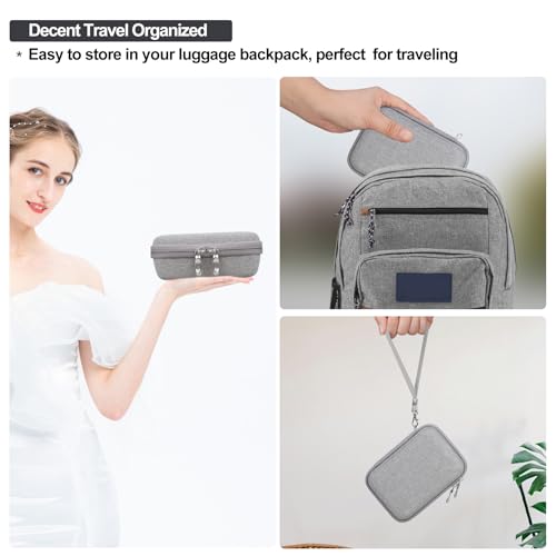 Image of Elonbo Carrying Case for KODAK Mini 2 Retro 2x3 inch P210R 4PASS Portable Photo Printer /Kodak Mini Shot 2 Retro C210R 4PASS 2-in-1 Instant Digital Camera, Mesh Bag fits Film Cartridge Photo Paper, Grey
