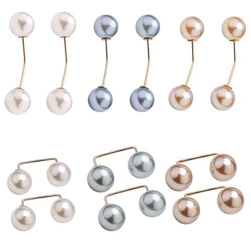 SmartMaster 12pcs Künstliche Perlen Brosche, Brosche Damen Pullover Clip,...