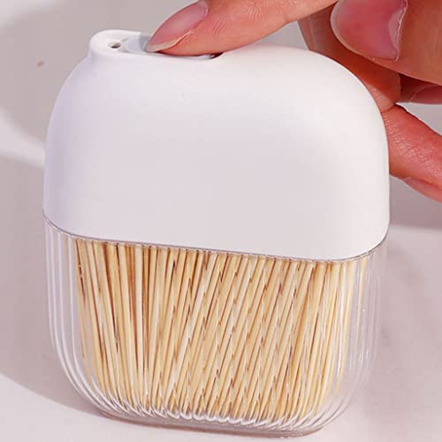 Cure-dents à l'abri de la poussière avec ce distributeur blanc