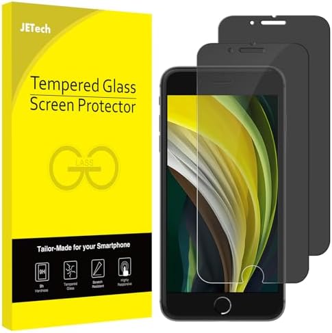 JETech Privacy Screen Protector for iPhone SE 3/2, iPhone 8/7, 2-Pack