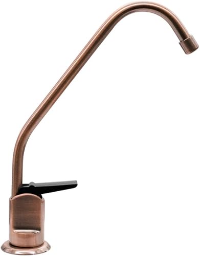 Vista 3 de Westbrass A2031-NL-11 Grifo dispensador de agua fría pura estilo Touch-Flo de 8 pulgadas, cobre antiguo