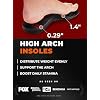 2 Packs of 220+ lbs Plantar Fasciitis High Arch Support Insoles Men Women - Orthotic Shoe Inserts - Boot Work Shoe Insole (Black, XXL)
