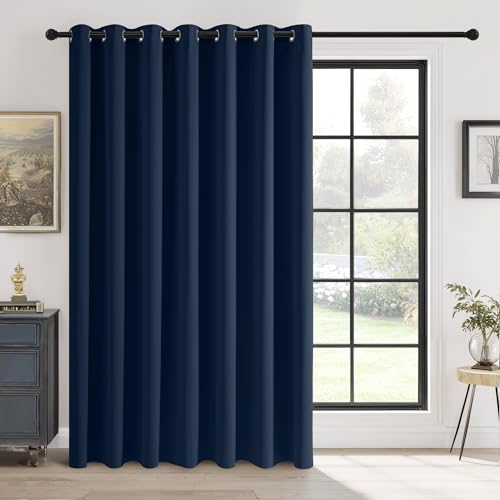 RYB HOME Blackout Curtain for Sliding Glass Door, Thermal Insulated