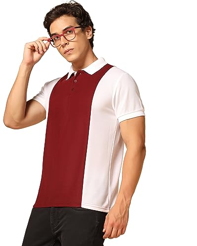 Image of INKKR Men's Solid Regular Fit T-Shirt (A10-POLO-FACTORY-P.Green-M A10-01