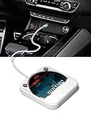 ENVYCLOUD Portable Car CD Player with USB/AUX Port,External CD Player Compatible with Car Radio Stereo, Laptop, TV, Computer,Universal for Vehicle, White