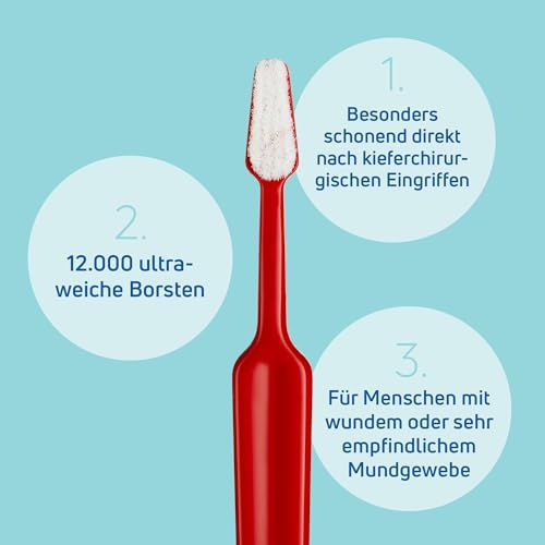 TePe Special Care Zahnbürste, Ultra Soft, 1 Stk., nach oralchirurgischen Eingriffen, ultraweiche für empfindliche Zähne